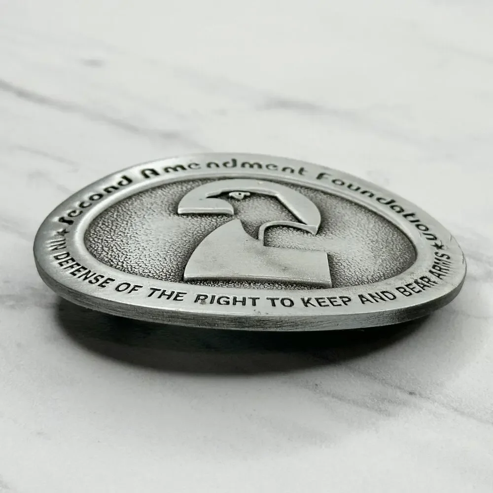Second Amendment Foundation Right to Keep & Bear Arms Belt Buckle ✨